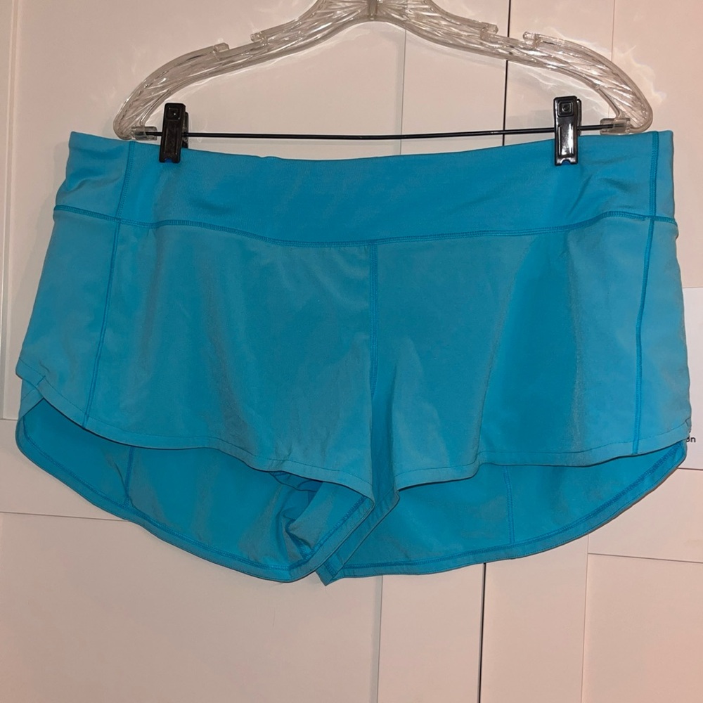 Lululemon Speed Up Vibrant Blue Athletic Shorts